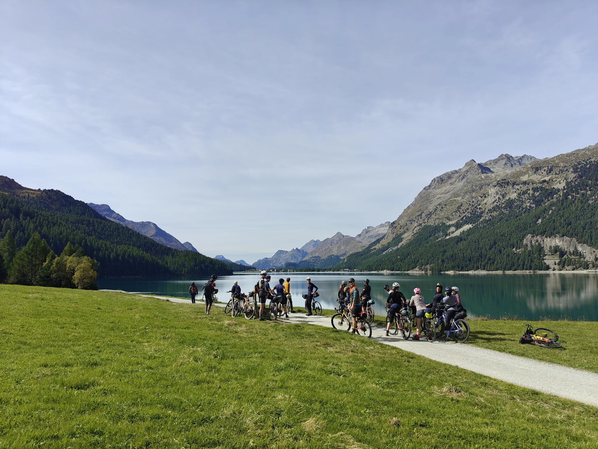 Gravel tour sul Lago di St. Moritz in Engadina