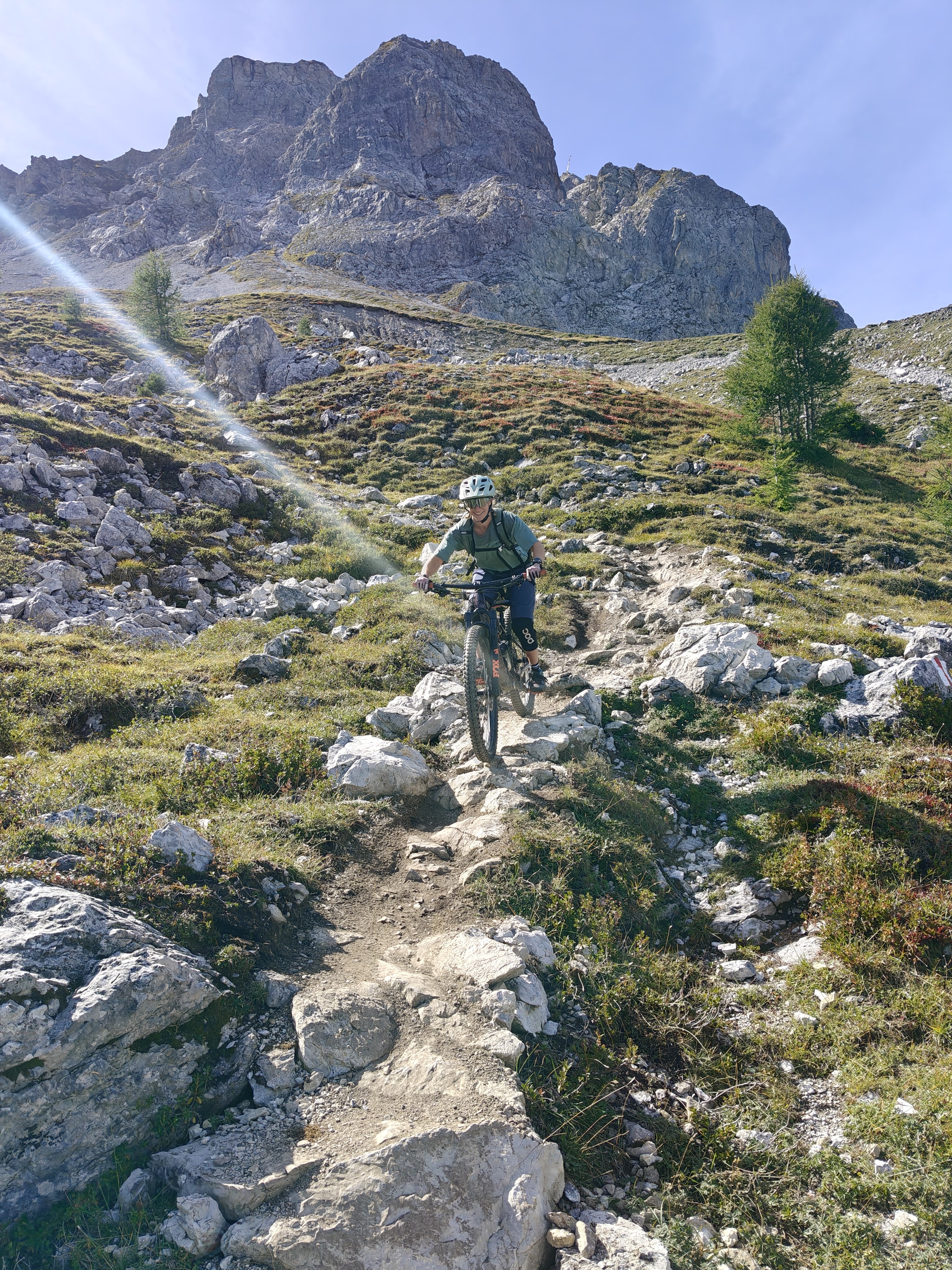 Mountain bike sui trail di Klosters nei Grigioni
